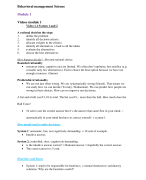Behavioural Management Science