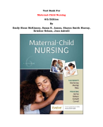 Test Bank For Maternal-Child Nursing 6th Edition By Emily Slone McKinney, Susan R. James, Sharon Smith Murray, Kristine Nelson, Jean Ashwill |All Chapters, Complete Q & A, Latest|