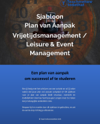 Plan van aanpak: Vrijetijdsmanagement Leisure & Events Management | Sjabloon | Template