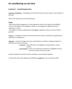 Samenvatting ontwikkeling van het kind