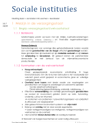 samenvatting + oefening sociale instituties