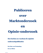Publiceren over onderzoek