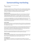 Samenvatting marketing en onderneming