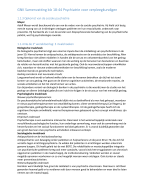 Samenvatting psychiatrie voor verpleegkundigen blz 18-44