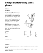 Biologie antwoorden examentraining planten