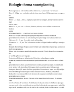 Biologie samenvatting van 6 thema's
