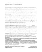 Paper Organisatie en Management - Cijfer 9.5
