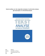 Tekstanalyse (9789023255604) samenvatting: functionele analyse, genreanalyse en coherentieanalyse