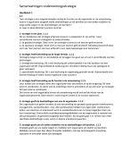 Samenvatting ondernemingsstrategie Douma 2012 H1 tot en met 5