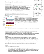 Biologie 6vwo moleculaire genetica