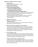 Questions Il a jamais tué personne, mon papa      