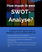  Hoe maak ik een SWOT-Analyse?