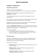 Samenvatting Hoofdstuk 1 en 2 Media in beweging