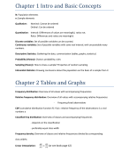 Summary Statistics 1 & 2