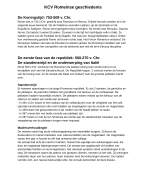 Samenvatting KCV VWO 4 Forum H7 Romeinse geschiedenis