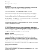 Samenvatting Psychologie de essentie