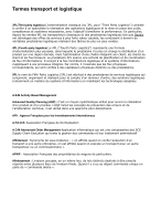 Woordenschat Logistiek en transport