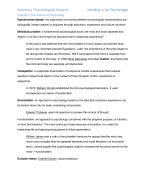Samenvatting Psychological Science