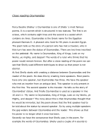 Close Reading Ozzymandias