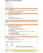 Algemene pathologie 1