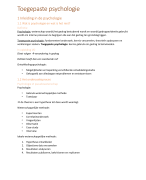 Toegepaste psychologie S2 