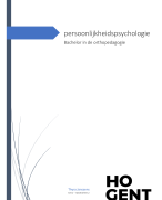 Volledige samenvatting persoonlijkheidspsychologie 