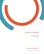 Samenvatting van cursus Module Kinderen Verpleegkunde TM