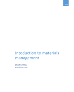 Samenvatting introduction to materials management