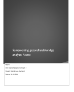 Gezondheidsanalyse gv 1.1 (astma)