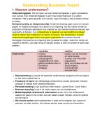 Samenvatting Business-Traject 
