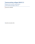 Metabolisme en Activiteit