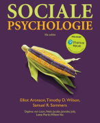 Samenvatting Sociale Psychologie (10 editie) hoofdstuk 1 t/m 13  (H2 alleen hindsight bias)