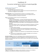 Samenvatting Principes van Marketing Hoofdstuk 20