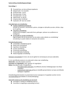 Samenvatting ontwikkelingspsychologie