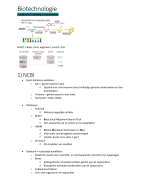Samenvatting BLT19 - Biotechnologie (bio-informatica)