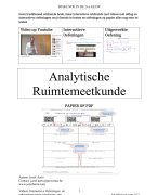 Analytische Ruimtemeetkunde in  Wiskunde