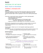 Samenvatting Recht 3e trimester