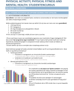 Samenvatting Physical Activity, Physical Fitness and Mental Health