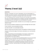 Thema 2 level 1&2