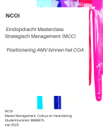 NCOI Master Strategisch Management 2023 - Master Management Cultuur en Verandering - Cijfer 7.5