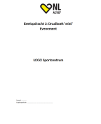Fitness Trainer A- deelopdracht 3, portfolio het draaiboek 