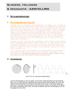 Slingers trilling resonantie