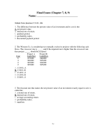 Oefensommen voor tentamen Finance