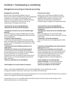 Samenvatting Management Accounting H 1t/m 9