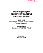 Vragen en antwoorden van Administratieve organisatie, Accountancy blok 8, Avans Hogeschool Breda