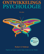 Ontwikkelingspsychologie Robert S Feldman 8e editie