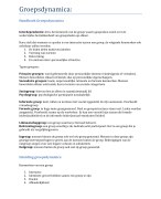 Samenvatting Groepsdynamica