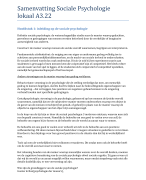 Samenvatting Sociale Psychologie