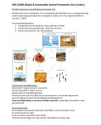 APS-21803 Global & Sustainable Animal Production 21st Century