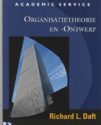 Organisatietheorie en -ontwerp Samenvatting 